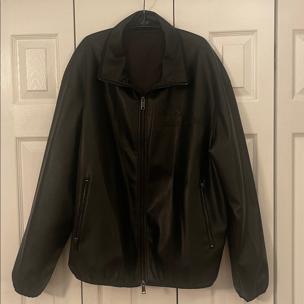 Armani Exchange Black Zip-Up Jacket